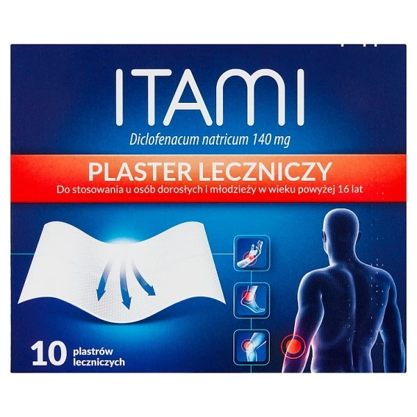 Itami 140mg, plaster leczniczy, 10 sztuk