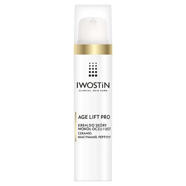 Iwostin Age Lift Pro, krem do skóry wokół oczu i ust, pielęgnacja w okresie menopauzy, 15ml