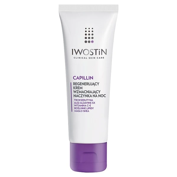 Iwostin Capillin, regenerujący krem wzmacniający naczynka na noc, 50ml