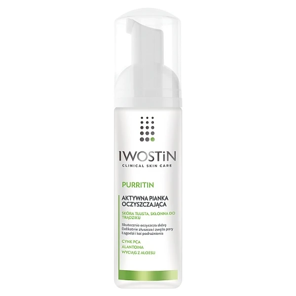 Iwostin Purritin, pianka oczyszczająca, skóra tłusta i trądzikowa, 165ml