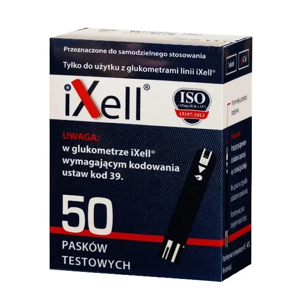 iXell, test paskowy do glukometru, 50 sztuk