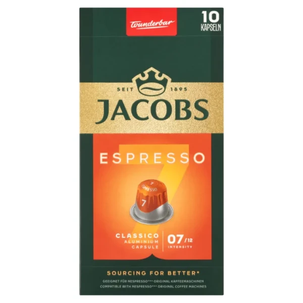 Jacobs, Espresso Classico, kapsułki, 10 sztuk