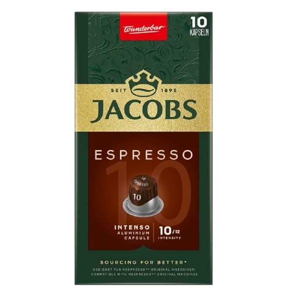 Jacobs, Espresso Intenso, kapsułki, 10 sztuk