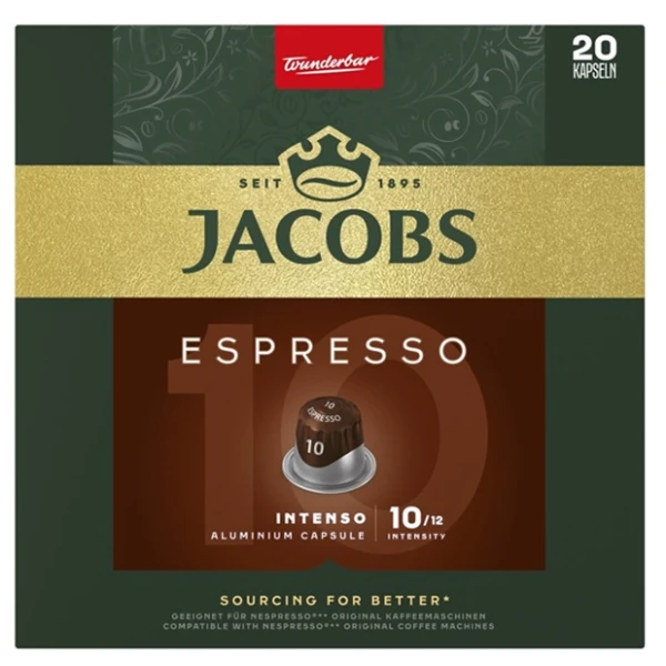 Jacobs, Espresso Intenso, kapsułki, 20 sztuk