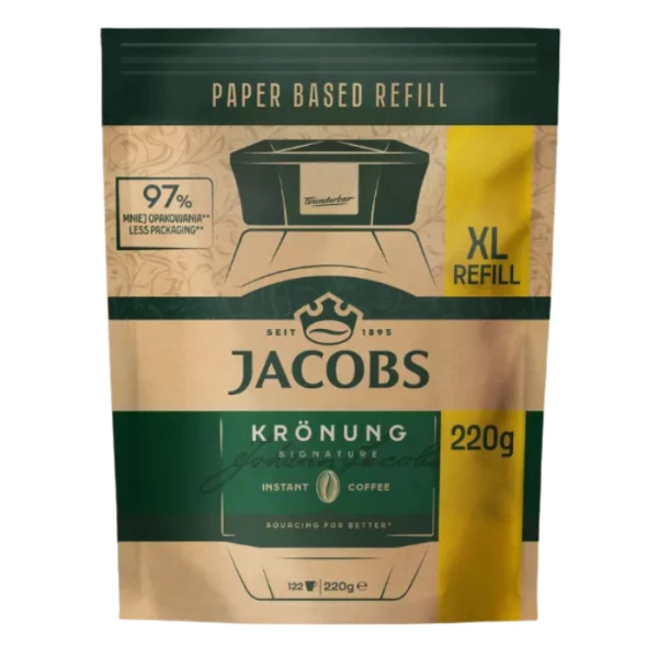 Jacobs, Kronung Signature, kawa rozpuszczalna, zapas, 220g