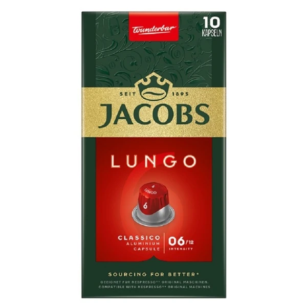 Jacobs, Lungo Classico, kapsułki, 10 sztuk