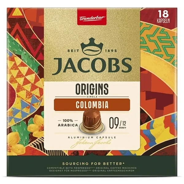 Jacobs, Origins Colombia, kapsułki, 18 sztuk