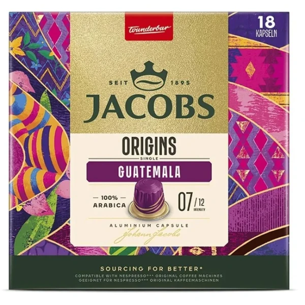 Jacobs, Origins Guatemala, kapsułki, 18 sztuk
