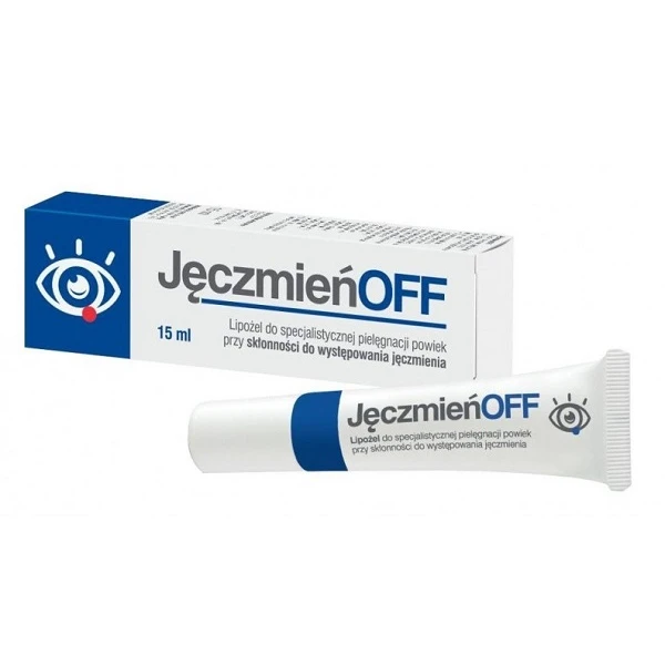 JęczmieńOFF, lipożel do pielęgnacji powiek przy skłonności do występowania jęczmienia, 15ml