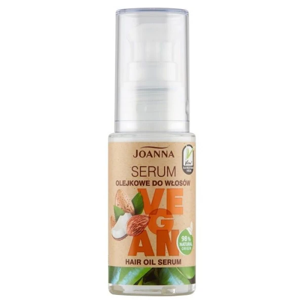 Joanna Vegan, serum olejkowe do włosów suchych i zniszczonych, 25g