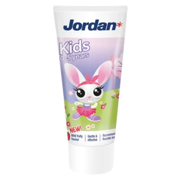 Jordan Junior, pasta do zębów dla dzieci, 0-5 lat, z fluorem, owocowa, 50ml