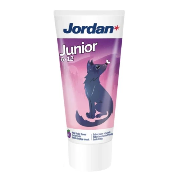 Jordan Junior, pasta do zębów dla dzieci, 6-12 lat, z fluorem, owocowa, 50ml