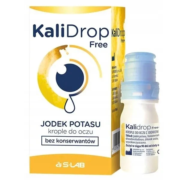 KaliDrop Free, jodek potasu, krople do oczu, bez konserwantów, 10ml