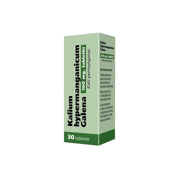 Kalium Hypermanganicum (nadmanganian potasu) 100mg, 30 tabletek