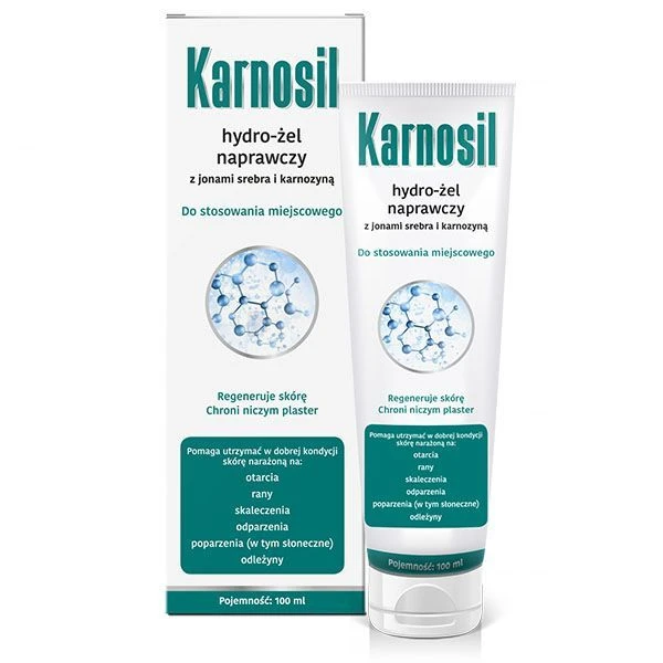 Karnosil, hydro-żel naprawczy z jonami srebra i karnozyną, 100ml