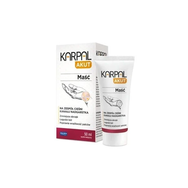 Karpal Akut, maść na zespół cieśni kanału nadgarstka, 50ml