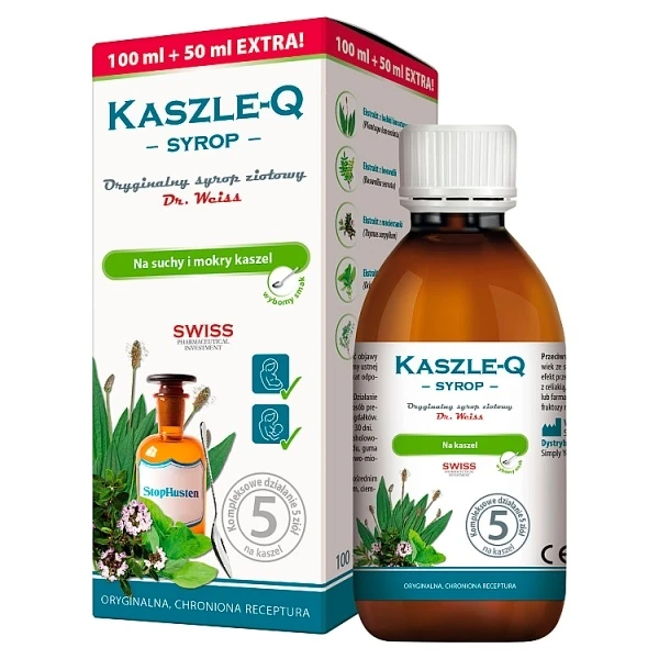 Kaszle-Q, syrop, po 3 roku życia, 150ml