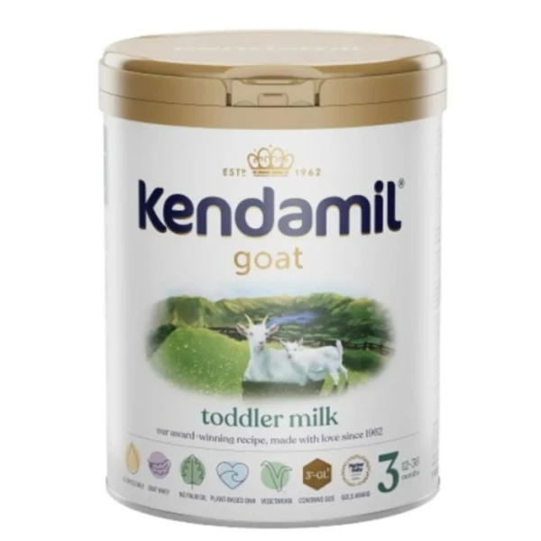 Kendamil Junior Goat 3, formuła na mleku kozim, dla dzieci po 12 miesiącu, 800g