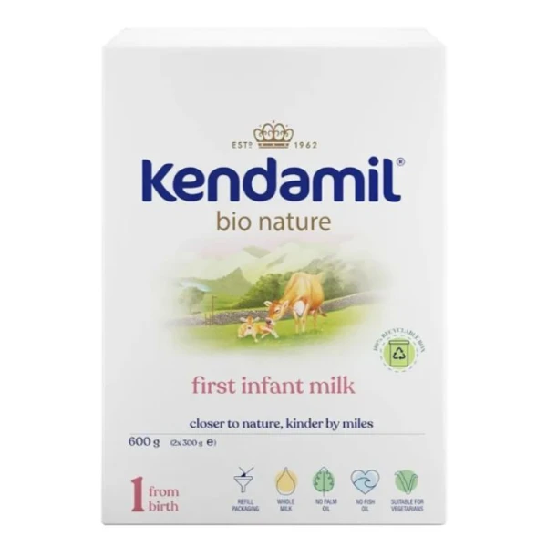 Kendamil Nature 1, mleko początkowe, dla niemowląt od urodzenia, 600g
