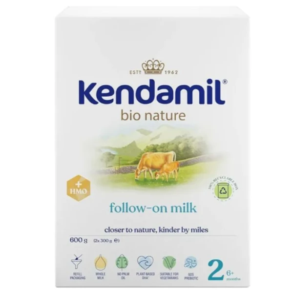 Kendamil Nature 2 HMO+, mleko następne, dla niemowląt po 6 miesiącu życia, 600g