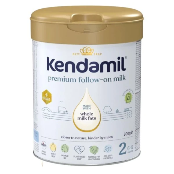 Kendamil Premium 2, mleko następne, dla niemowląt po 6 miesiącu życia, 800g
