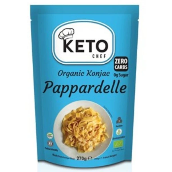Keto Chef, makaron konjac, pappardelle, bezglutenowy, 270g