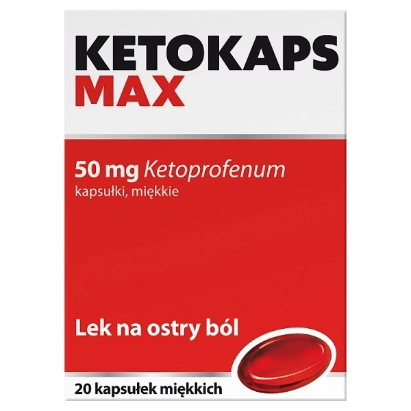 Ketokaps Max 50mg, 20 kapsułek