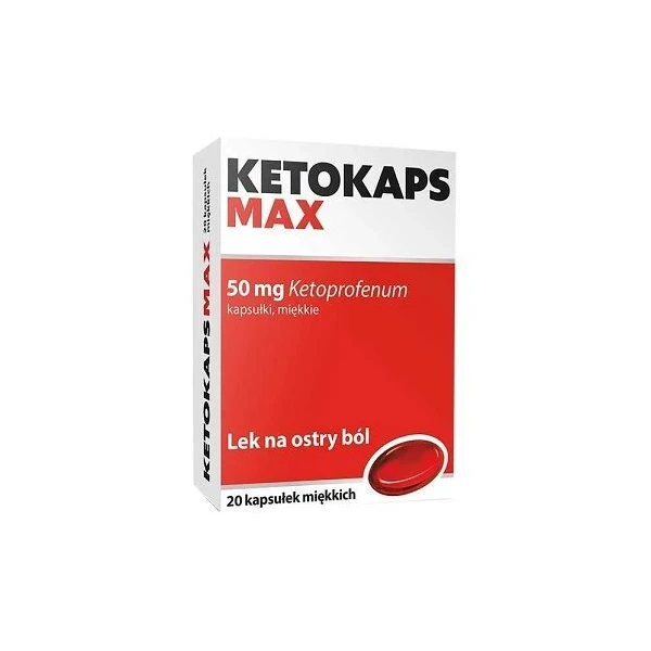 Ketokaps Max 50mg, 20 kapsułek