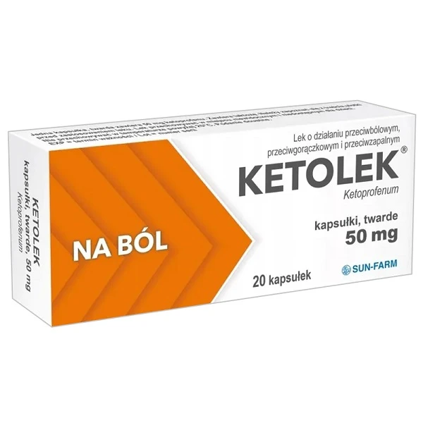 Ketolek 50mg, 20 kapsułek