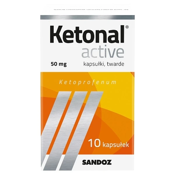 Ketonal Active 50mg, 10 kapsułek