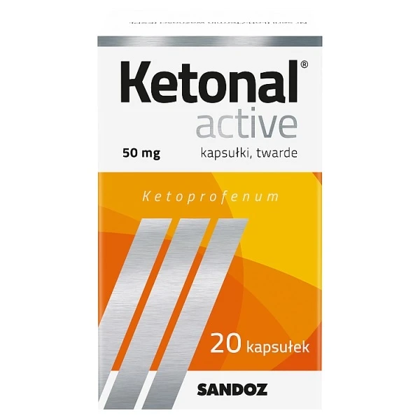 Ketonal Active 50mg, 20 kapsułek