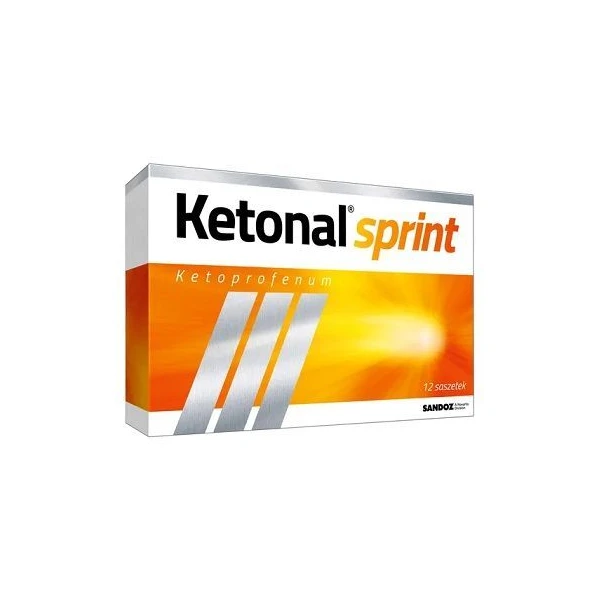 Ketonal Sprint 25mg, granulat do sporządzania roztworu doustnego, 12 saszetek