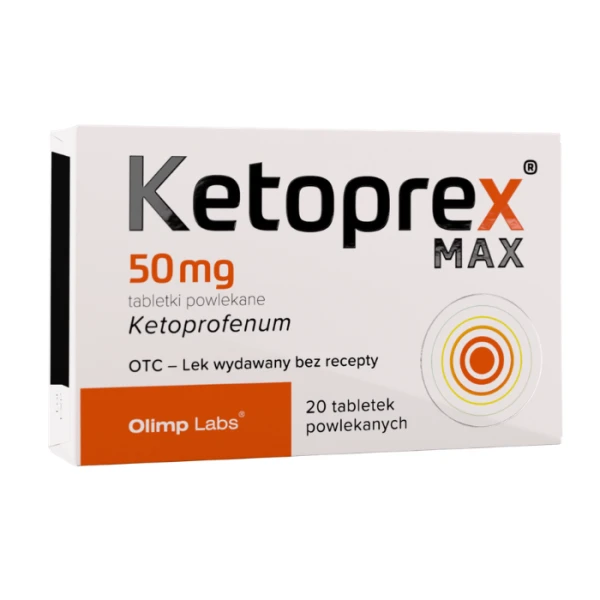 Ketoprex Max 50mg, 20 tabletek