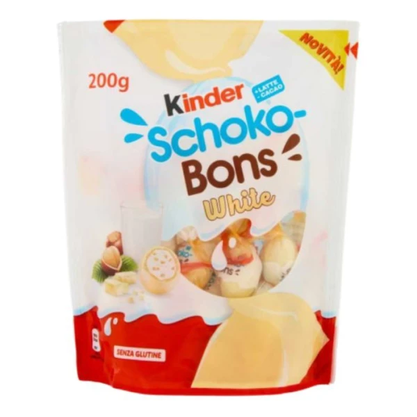 Kinder SchokoBons White, cukierki z białą czekoladą, 200g