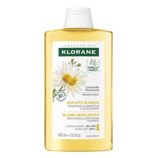 Klorane, Blond Highlights, szampon do włosów rozjaśniający, z rumiankiem, 400ml