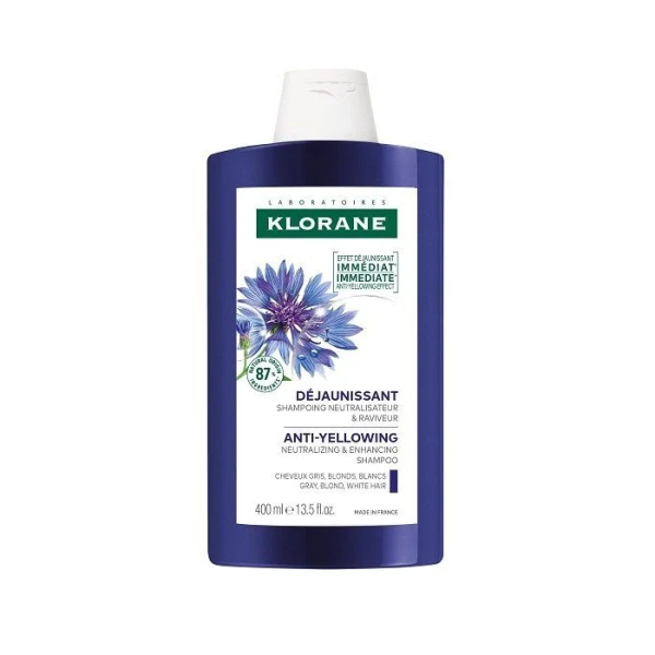 Klorane, do włosów siwych i blond, neutralizujący żółte i miedziane odcienie, 400ml