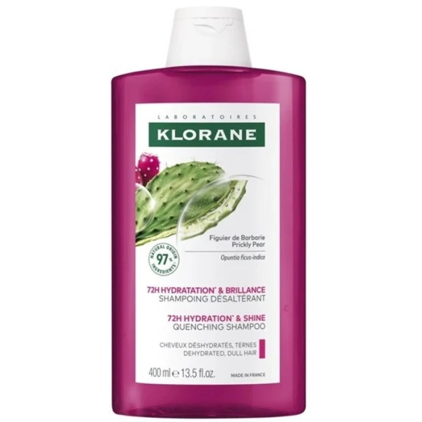 Klorane, Hydratation & Brillance szampon nawilżająco-nabłyszczający z opuncją figową, 400ml