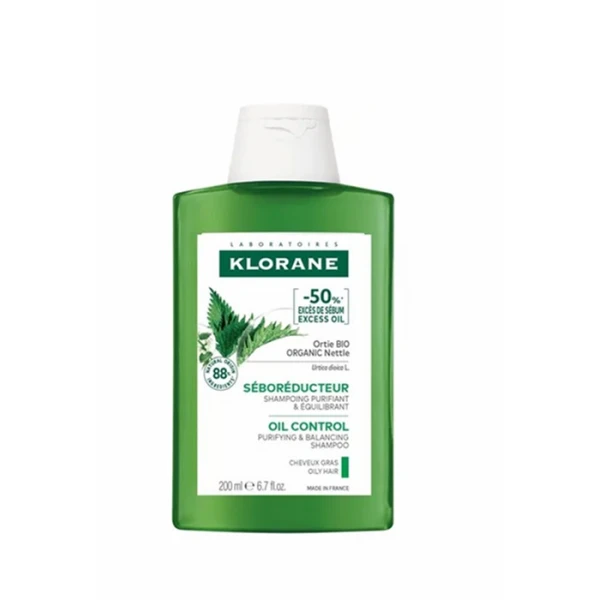 Klorane, szampon seboregulujący i przywracający równowagę, 400ml