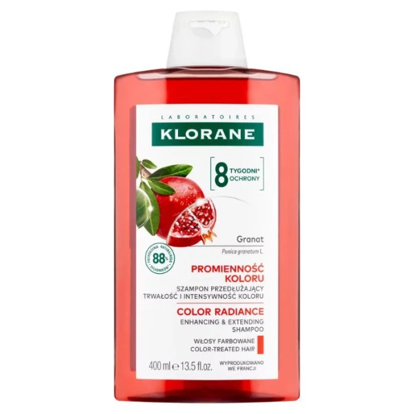 Klorane, szampon przedłużający trwałość i intensywność koloru, 400ml