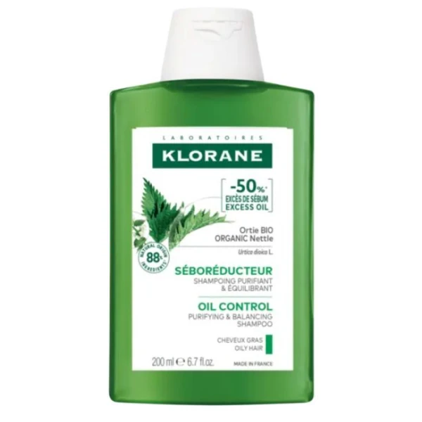 Klorane, szampon seboregulujący i przywracający równowagę, 200ml