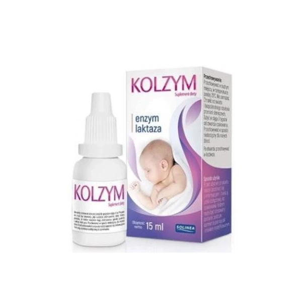 Kolzym, enzym laktaza, krople doustne, 15ml