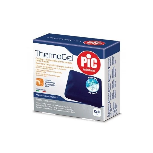 Kompres żelowy ThermoGel ciepło-zimno, w pokrowcu, Pic Solution, 10cmx10cm, 1 sztuka