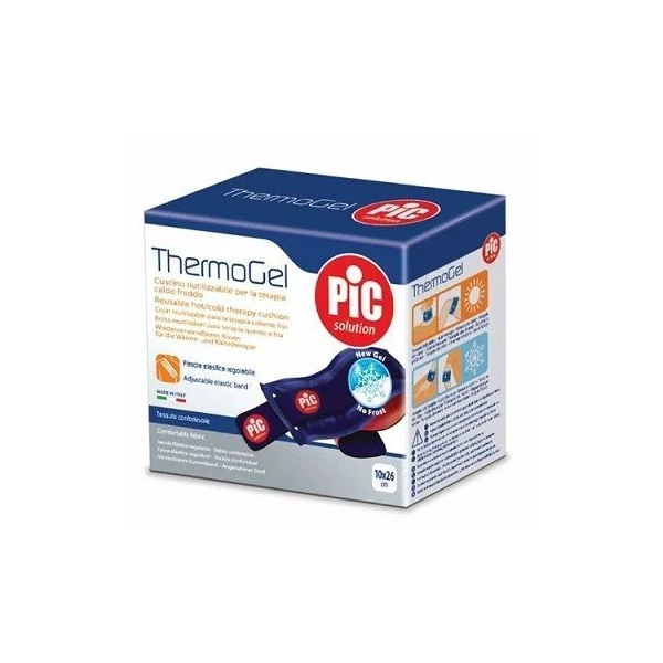 Kompres żelowy ThermoGel ciepło-zimno, w pokrowcu, Pic Solution, 10cmx26cm, 1 sztuka