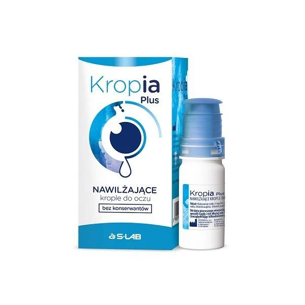 Kropia Plus, nawilżające krople do oczu, 10ml