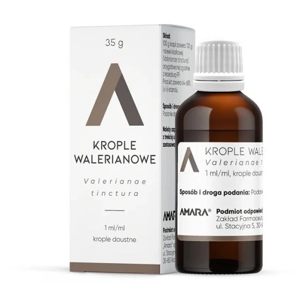 Krople walerianowe 1ml/ml, Amara, 35g