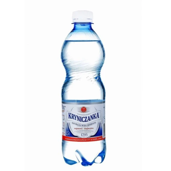 Kryniczanka, naturalna woda mineralna wapniowo-magnezowa, wysokonasycona, 500ml