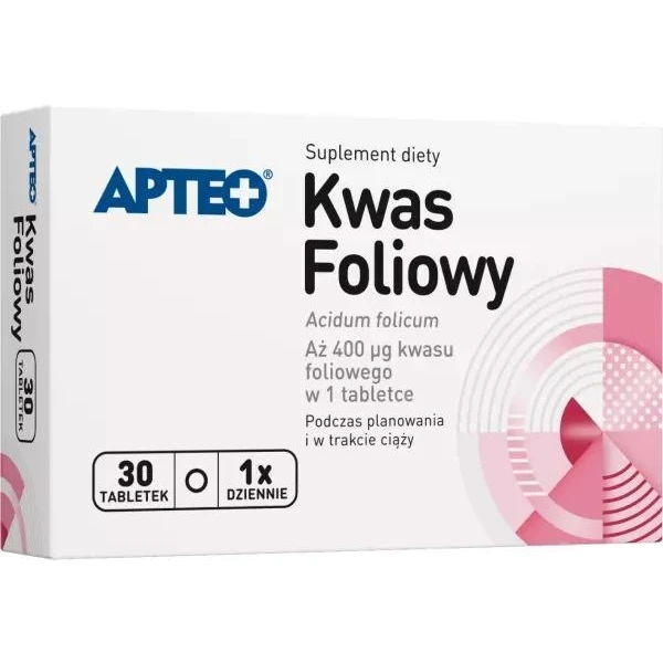 Kwas foliowy, Apteo, 30 tabletek
