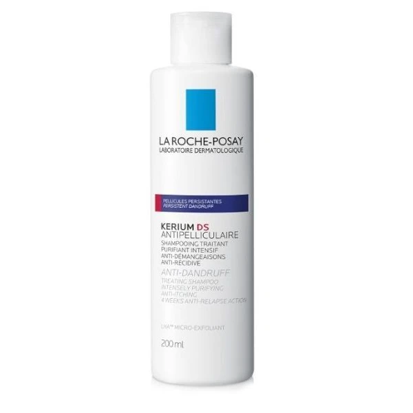 La Roche-Posay Kerium DS, intensywna kuracja przeciwłupieżowa, szampon mikrozłuszczający, 200ml