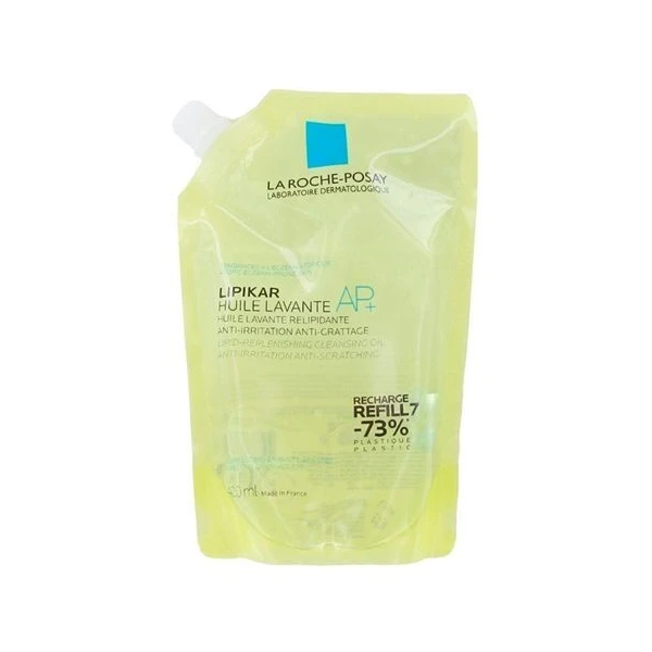 La Roche-Posay Lipikar Cleansing Oil AP+, olejek myjący przeciw podrażnieniom i drapaniu, eco-refill, 400ml