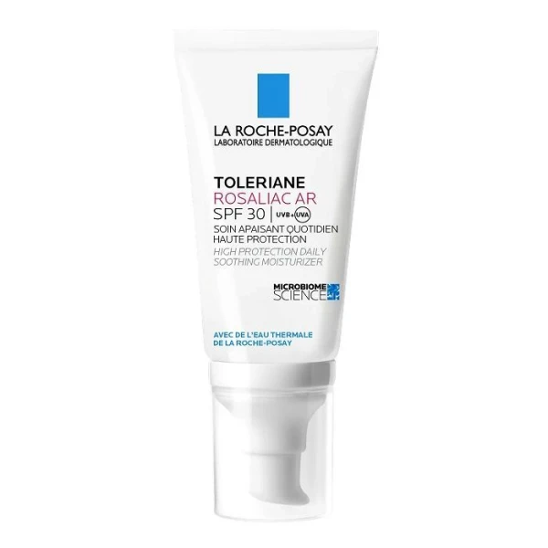 La Roche-Posay Toleriane Rosaliac AR, kojący krem nawilżający na dzień SPF 30, skóra naczynkowa, skłonna do trądziku różowatego, 50ml
